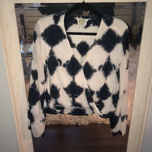 Blue Life Tie Dye Blouse